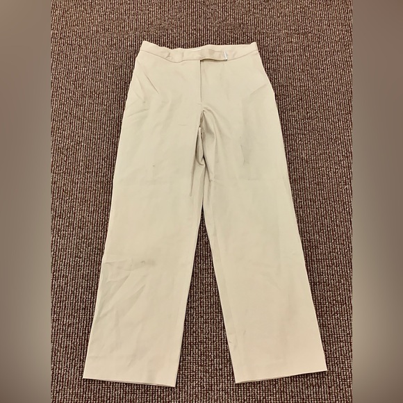 NWT Women's 12 Petite Liz Claiborne Anissa Cotton Blend Flat Front Pants - Picture 2 of 15